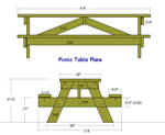 How To Make A Picnic Table - 19 Free Plans