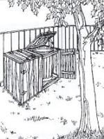 Hidden Outdoor Trash Can Storage PDF Printable Woodworking Plans